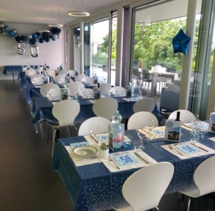 eventlokal cafeteria geburtstagsfeier deko blau kellenberger ag schreinerei